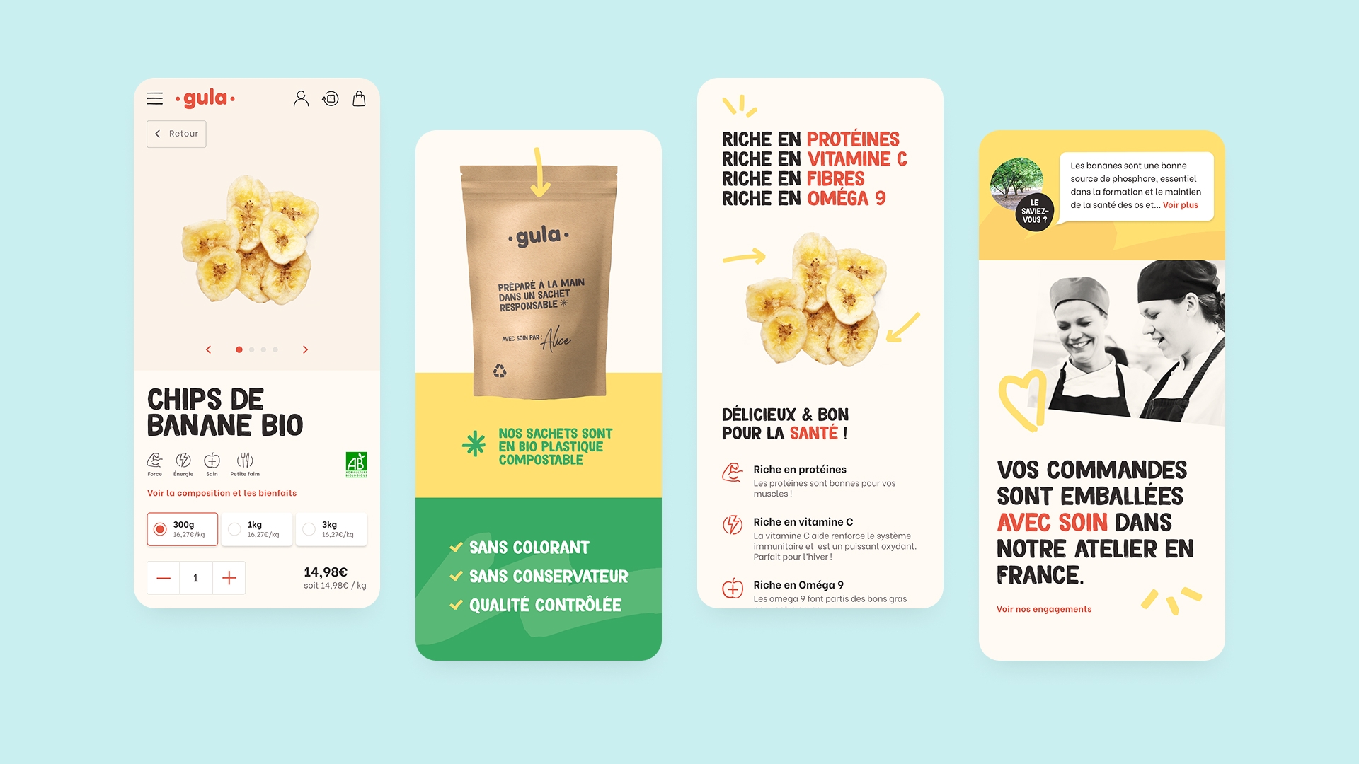 Various mobile screen mockups